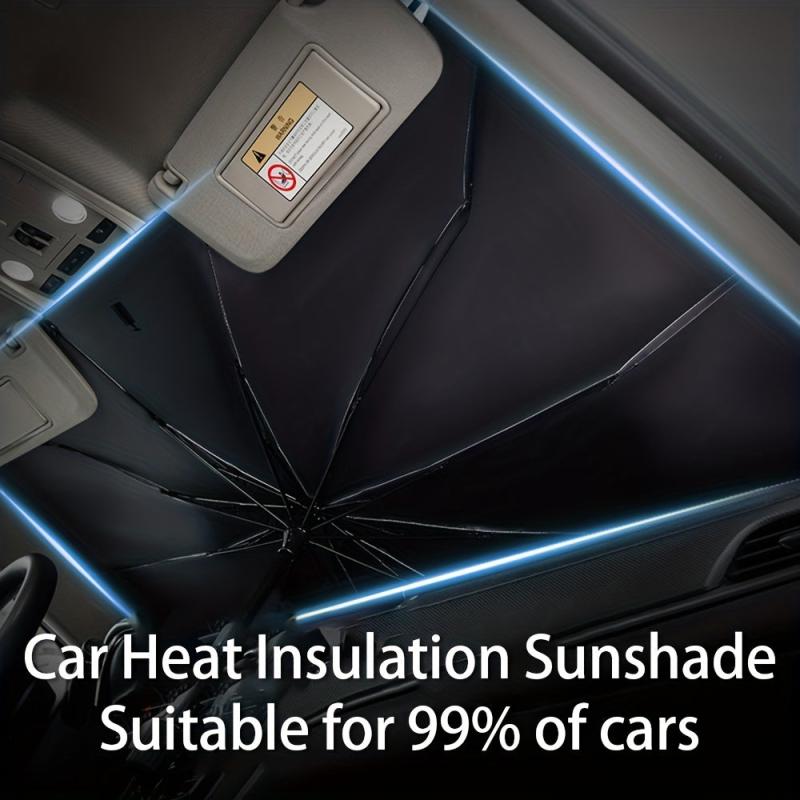 Car Windshield Sun Shade Umbrella - UV Ray Block & Heat Protection