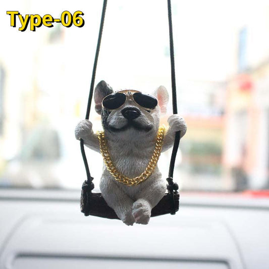 Bulldog Car Accessory - Ideal Gift for Anime Fans!