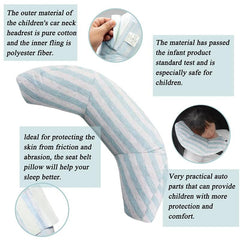 Soft Car Seat Travel Pillow Neck Support Cushion Pad
