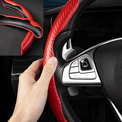 Enhance Car Look With Anti Slip Carbon Steering Wheel Cover