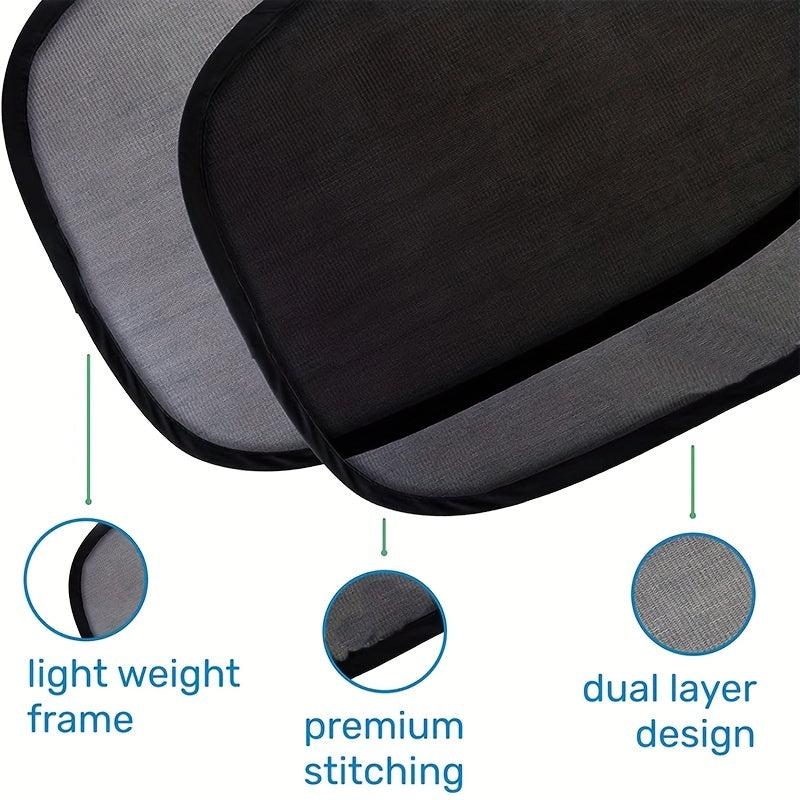 4pcs Baby Car Window Shades - Sun Protection for Child