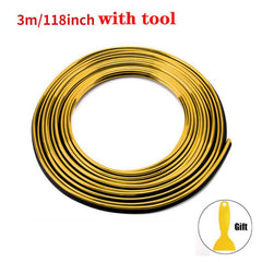3m Flexible Car Moulding Decoration Strips Interior Auto Trim Cover