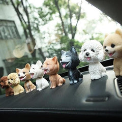 Shaking Head Dog Ornament Non Slip Mat Nodding Decoration Gift Car Interior