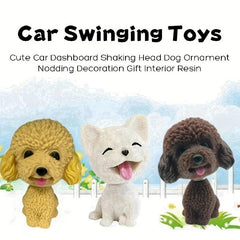 Shaking Head Dog Ornament Non Slip Mat Nodding Decoration Gift Car Interior