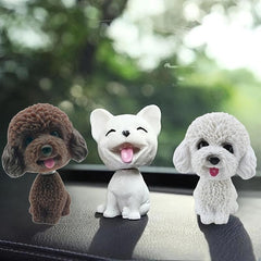 Shaking Head Dog Ornament Non Slip Mat Nodding Decoration Gift Car Interior