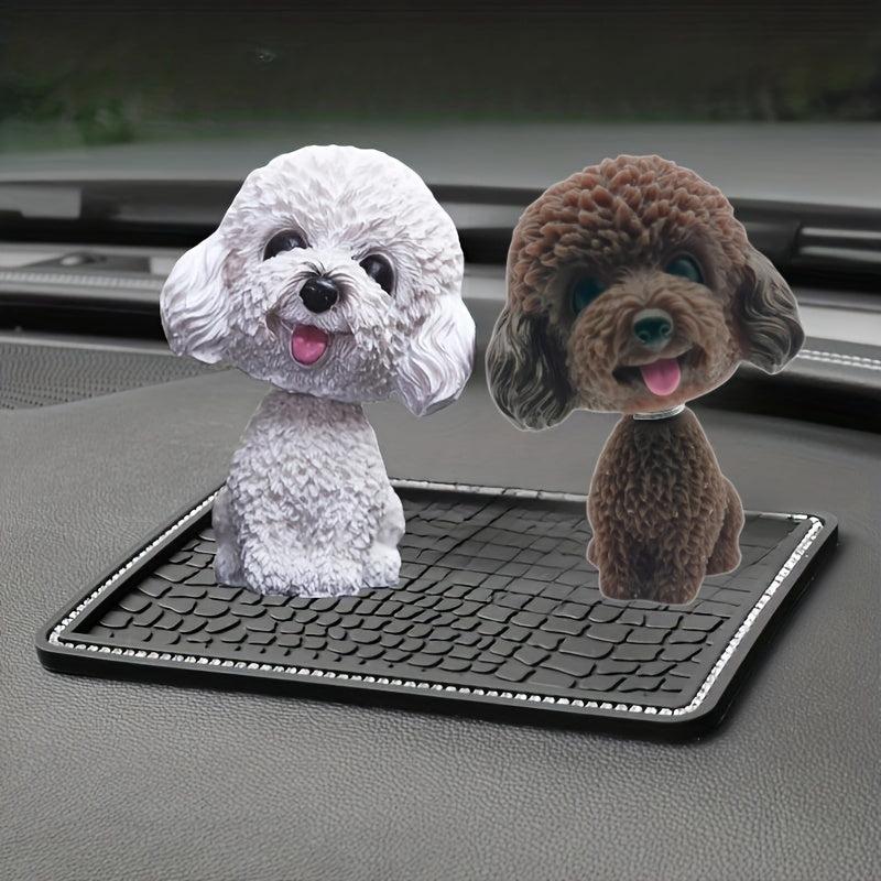 Shaking Head Dog Ornament Non Slip Mat Nodding Decoration Gift Car Interior