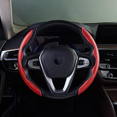 Carbon Fiber Leather Steering Wheel Cover