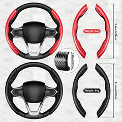 Carbon Fiber Leather Steering Wheel Cover