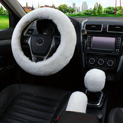 Fuzzy Steering Wheel Cover Set for Winter