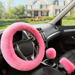 Fuzzy Steering Wheel Cover Set for Winter
