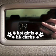 2pcs Small Stars Car Stickers Interior Rear View Mirror Creative Vinyl Decals