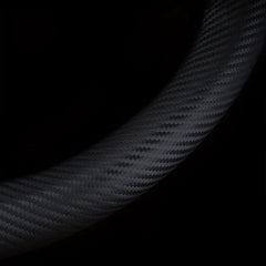 Carbon Fiber Grain Steering Wheel Cover - Round D Type Handle - All Seasons