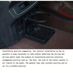 Car Mounted Folding Teacup Holder Beverage Rack for Large Saloon Cars
