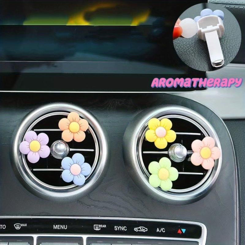 Cartoon Car Air Outlet Perfume Small Flower Aromatherapy