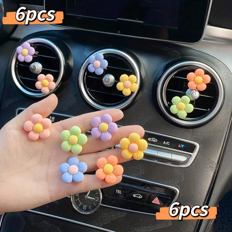 Cartoon Car Air Outlet Perfume Small Flower Aromatherapy