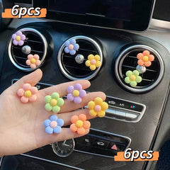 Cartoon Car Air Outlet Perfume Small Flower Aromatherapy