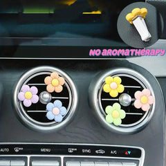 Cartoon Car Air Outlet Perfume Small Flower Aromatherapy