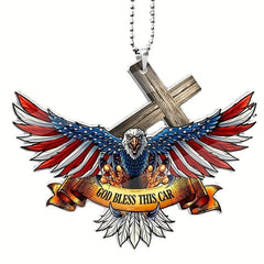 Eagle Acrylic Pendant Car Accessories Interior Mirror Decor Key Chain