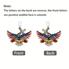 Eagle Acrylic Pendant Car Accessories Interior Mirror Decor Key Chain
