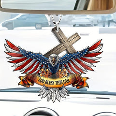 Eagle Acrylic Pendant Car Accessories Interior Mirror Decor Key Chain