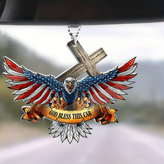 Eagle Acrylic Pendant Car Accessories Interior Mirror Decor Key Chain