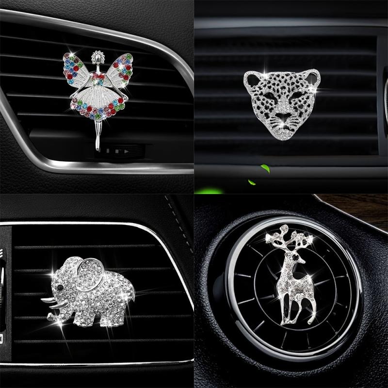 Fawn Car Air Freshener Natural Smell Animal Elephant Aromatherapy Clip