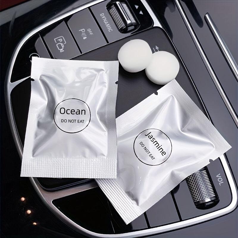 4pcs Car Fragrance Tablets Car Air Freshener Replacement Solid Perfume