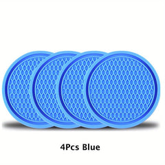 4 Pcs Car Cup Coaster Non Slip Holders Ornaments Interior Accessories