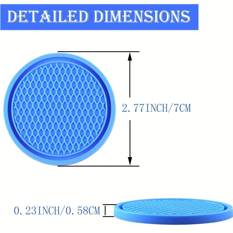 4 Pcs Car Cup Coaster Non Slip Holders Ornaments Interior Accessories