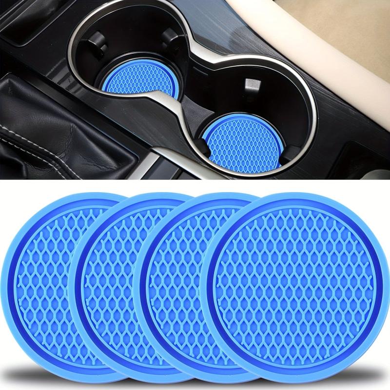 4 Pcs Car Cup Coaster Non Slip Holders Ornaments Interior Accessories