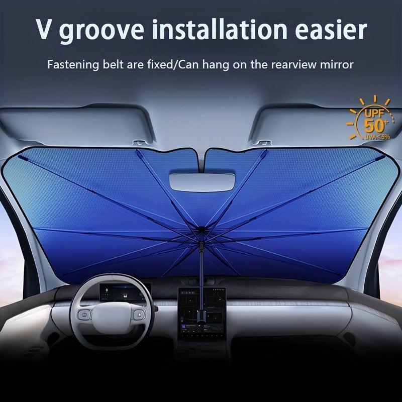 Telescopic Car Sun Umbrella for Heat Insulation & Shade Protection