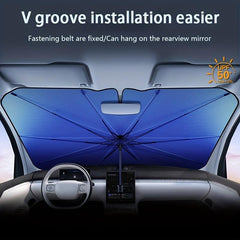 Telescopic Car Sun Umbrella for Heat Insulation & Shade Protection
