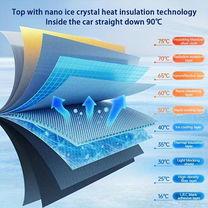Telescopic Car Sun Umbrella for Heat Insulation & Shade Protection