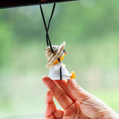 Duck Rear View Mirror Car Hanging Ornament Car Accessories For Women