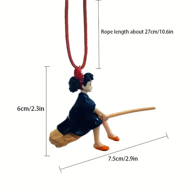 Anime Magical Girl Flying Pendant for Car Rearview Mirror Decoration