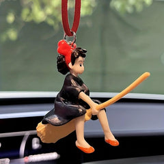 Anime Magical Girl Flying Pendant for Car Rearview Mirror Decoration