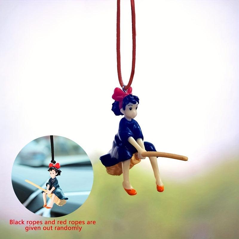 Anime Magical Girl Flying Pendant for Car Rearview Mirror Decoration