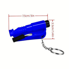 Portable Glass Breaker Key Ring Cutter Car Emergency Escape Tool
