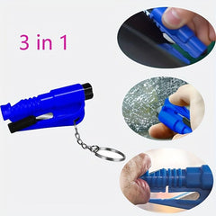 Portable Glass Breaker Key Ring Cutter Car Emergency Escape Tool