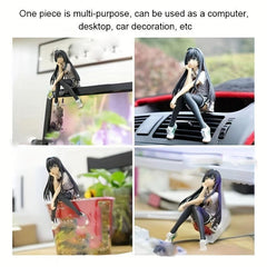 Anime Girl Statue Car Ornament Stockings PVC Cartoon Character Image