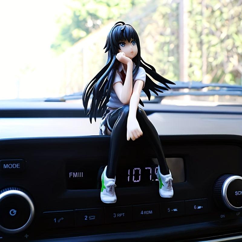Anime Girl Statue Car Ornament Stockings PVC Cartoon Character Image