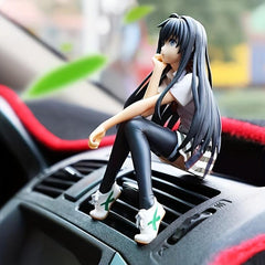 Anime Girl Statue Car Ornament Stockings PVC Cartoon Character Image