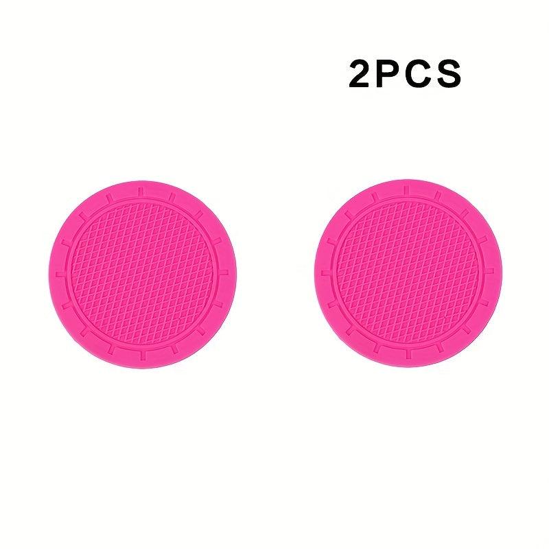 2pcs Car Water Coasters: Vehicle Interior Accessories