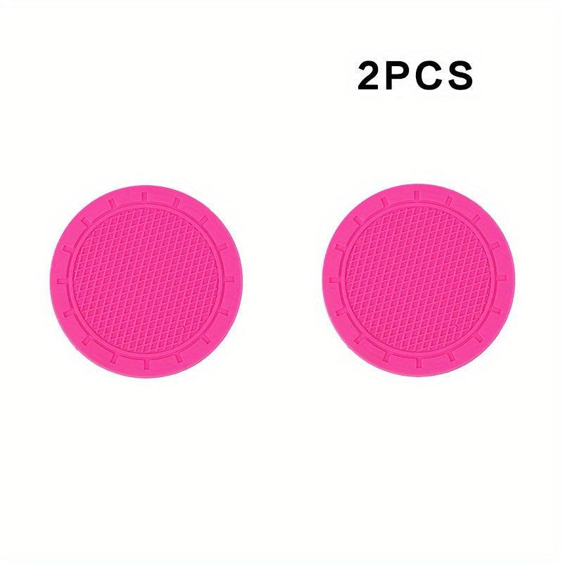 2pcs Car Water Coasters: Vehicle Interior Accessories