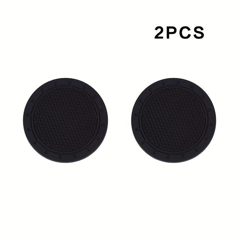 2pcs Car Water Coasters: Vehicle Interior Accessories