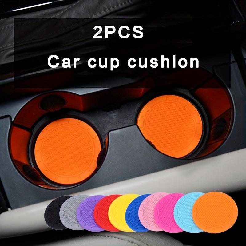 2pcs Car Water Coasters: Vehicle Interior Accessories
