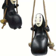 No Face Man Car Pendant Swing Car Decoration Anime Car Accessories
