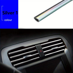10pcs Car Air Outlet Decorative Strip U-shaped Car Interior Styling