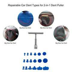 Car Dent Repair Puller Kit Metal T Handle Dent Remover Universal