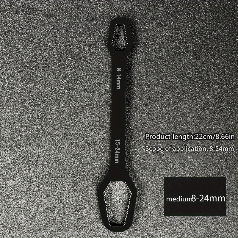 1PC 3 24mm Double Head Wrench Universal Self-tightening Adjustable